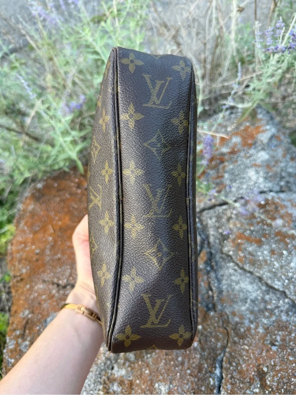 Authentic Louis Vuitton Monogram Trousse Toilette 23 Clutch Bag